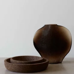 Cork bowl M 29 cm, smoked