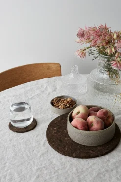 Cork trivet smoked, Ø25 cm