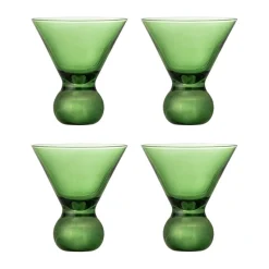 Corliss cocktail glass 4-pack, Green