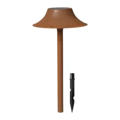 Cortivo outdoor solar lamp, Rust, Ø18x46 cm