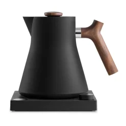 Corvo EKG electric kettle with variable temperature 90 cl, Matte black-walnut