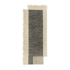 Counter hallway rug, Charcoal-Off-white, 80x200 cm