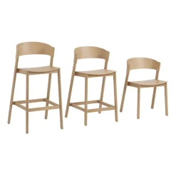 Cover bar stool, Oak
