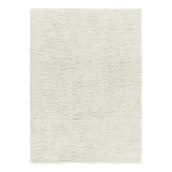 Cozy wool carpet natural white, 200x300 cm