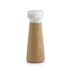 Craft salt mill oak-white marble, small