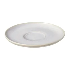 Crafted cotton coffee saucer Ø15 cm, White