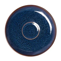 Crafted Denim saucer to espresso cup Ø12 cm, Blue