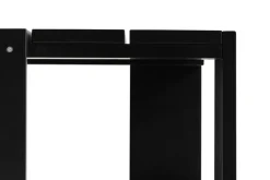 Crate Low Table 45x45x40 cm lacquered pine, Black