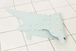 Crocodile Gustav bath mat, Pale mint