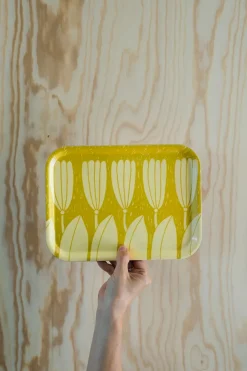 Crocus tray 20x27 cm, Yellow