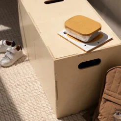 Cube Long storage box, Birch