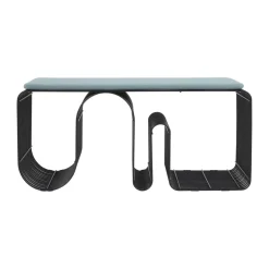 Curva seat cushion for bench 32x95.5 cm, Dusty Blue