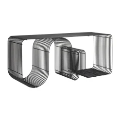 Curva seating bench 100 cm, Black