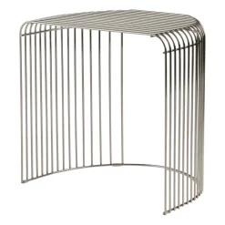 Curva table 45 cm, Silver