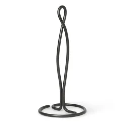 Curvature kitchen paper holder , Black brass
