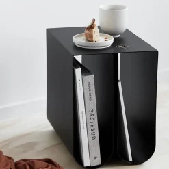 Curved side table, Stainless steel
