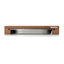 Cutting board walnut with 1 tray, 27x39 cm