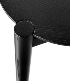 D102 Søs coffee table Ø70 cm, Oak black painted
