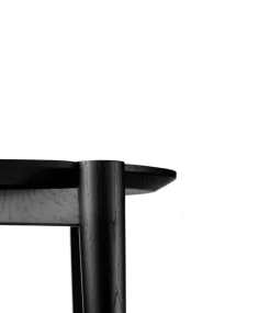 D102 Søs coffee table Ø70 cm, Oak black painted