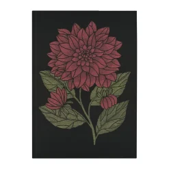 Dahlia kitchen towel 48x70 cm, Red-black-green