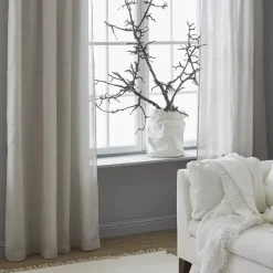 Dalsland curtain, Mother of pearl, pleat band and channel