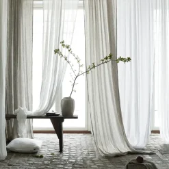 Dalsland curtain, Mother of pearl, pleat band and channel