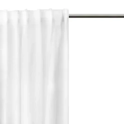 Dalsland curtain with heading tape and channel, optical white