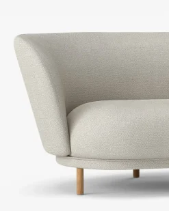 Dandy 2-seater sofa, Oak-Sacho sapphire 007