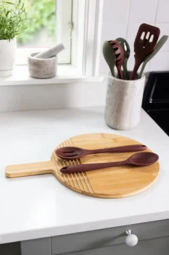 Daniel serving utensils 2 pieces, Burgundy