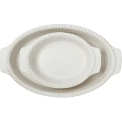 Daria oven form 35 cm, cotton white