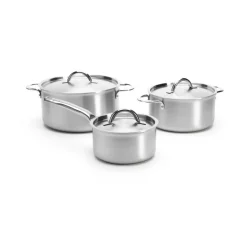 de Buyer Alchimy pot set with lid 6 pieces, Stainless steel
