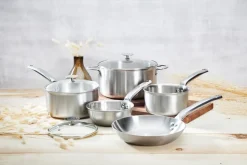 de Buyer Alchimy pot set with glass lid, 8 pieces