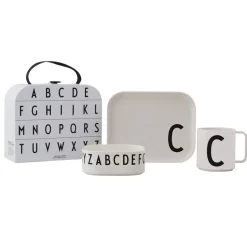 Design Letters children's dinnerware set, C
