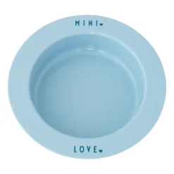 Design Letters deep plate favourite mini, Light blue-love