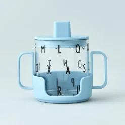 Design Letters handle for tritan glass, light blue