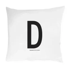 Design Letters pillow case 60x50 cm, D