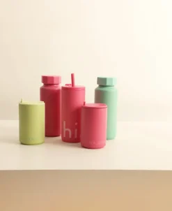Design Letters thermal mug, Cherry pink