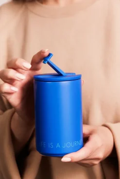 Design Letters thermal mug, Cobalt blue