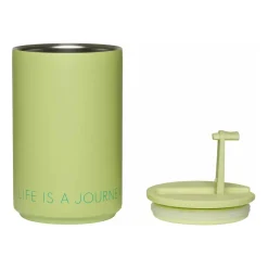 Design Letters thermal mug, Green pale