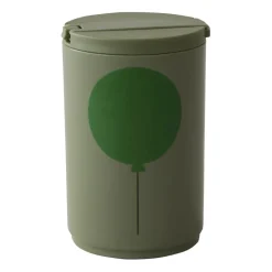 Design Letters thermos mug with straw 33 cl, Forest green