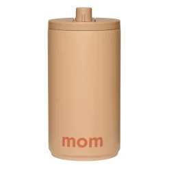 Design Letters travel mug 35 cl, Mom-beige