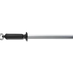 Diamond Oval Sharpening Steel medium Fine 26 cm, Black