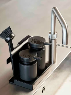 Diish sink organiser 5 pieces, Black