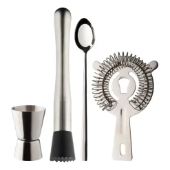 Dillon bar set 4 pieces, Stainless steel