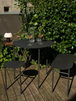 Disc table Ø70 cm, Black