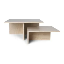 Distinct Grande Duo coffee table 133x70x35 cm, Travertine