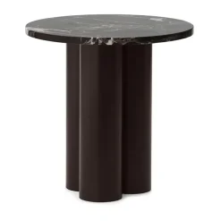 Dit side table Ø40 cm, Rosso Levanto-brown