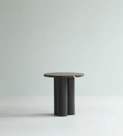 Dit side table Ø40 cm, Rosso Levanto-brown