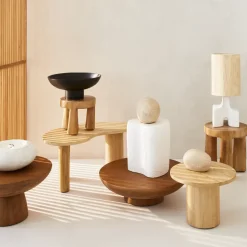 Donna stool Ø27x25 cm, Natural