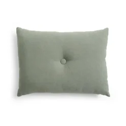 Dot Linen cushion 45x60 cm, Pine green